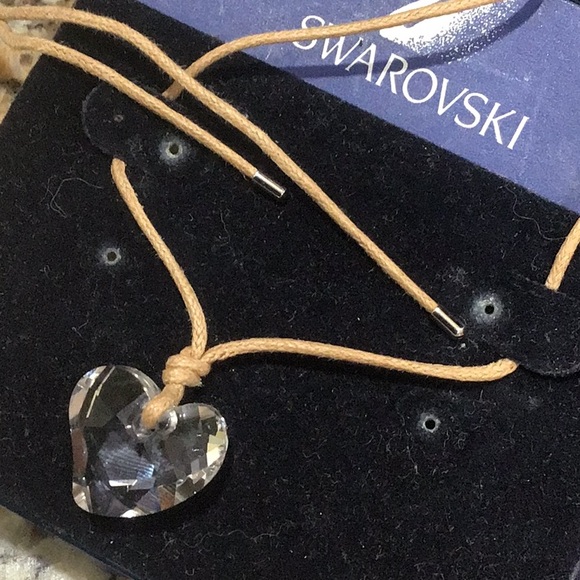 NEW AUTHENTIC Swarovski Clear 16”
Leather Necklace Choker - Picture 3 of 3